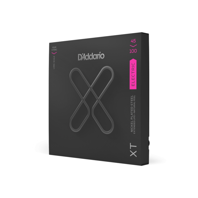 D'Addario XT Coated Bass Guitar Strings, 45-100 Light, Long Scale