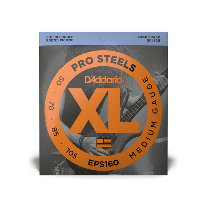 D'Addario EPS160 XL Pro Steels, 50-105 Long Scale