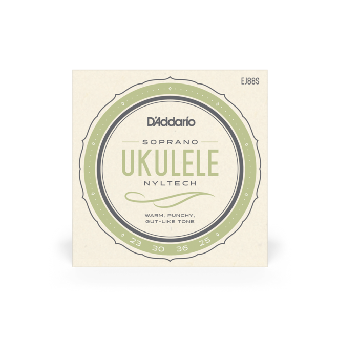 D'Addario EJ88S Nyltech Ukulele Strings, Soprano