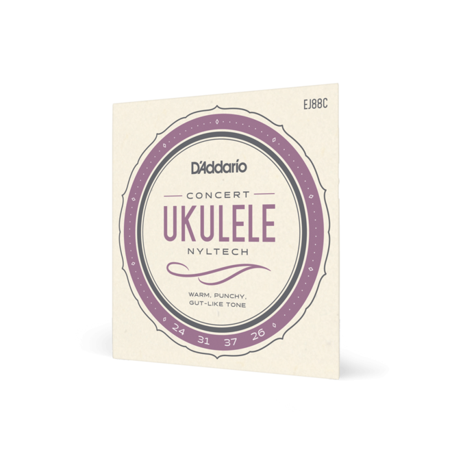 D'Addario EJ88C Nyltech Ukulele Strings, Concert