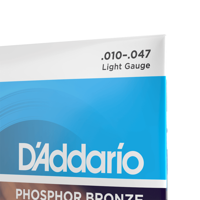 D'Addario EJ38 Phosphor Bronze Acoustic Guitar Strings, 12-String, 10-47 Light