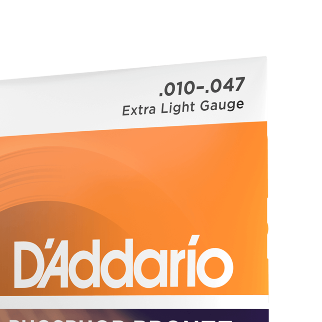 D'Addario EJ15 Phosphor Bronze Acoustic Guitar Strings, 10-47 Extra Light