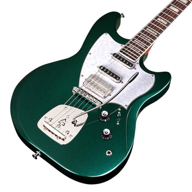 Guild Surfliner Deluxe Solidbody Electric Guitar, Evergreen Metallic
