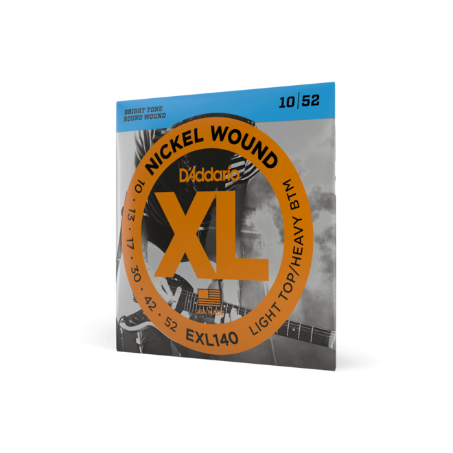 D'Addario EXL140 XL Nickel Wound Electric Strings, 10-52 Light/Heavy