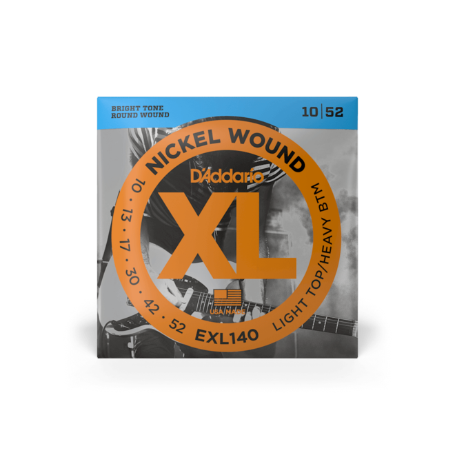 D'Addario EXL140 XL Nickel Wound Electric Guitar Strings, 10-52 Light/Heavy