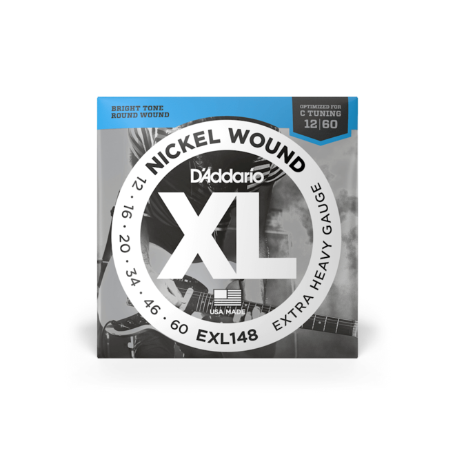 D'Addario EXL148 XL Nickel Wound, 12-60 Extra Heavy