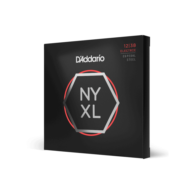 D'Addario NYXL Nickel Wound E9 Pedal Steel Guitar Strings, 12-38 Custom Medium