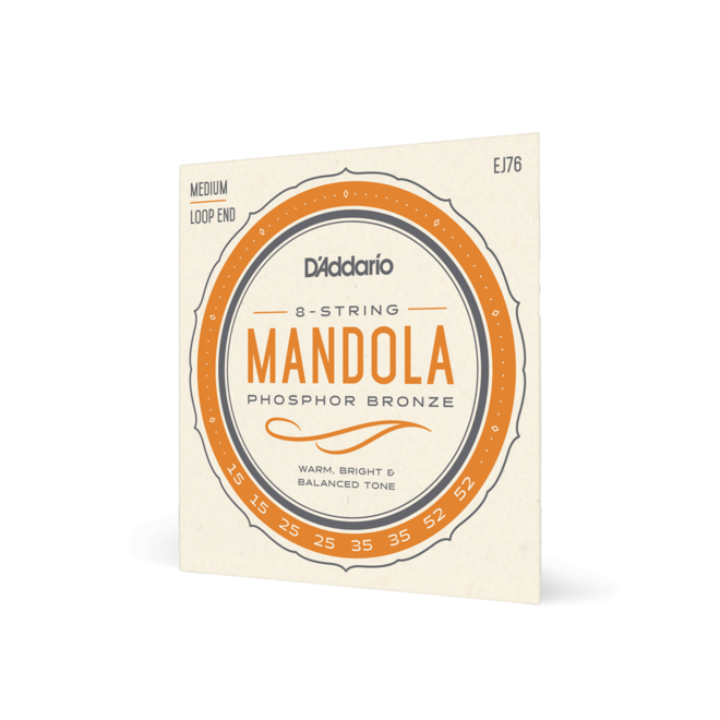 D'Addario EJ76 Phospher Bronze Mandola Strings, 15-52 Medium