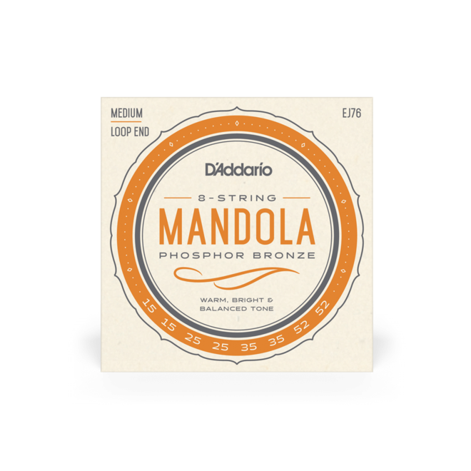 D'Addario EJ76 Phospher Bronze Mandola Strings, 15-52 Medium
