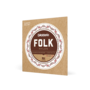 D'Addario EJ32C Folk Nylon Classical Strings, Silver-Wound/Clear Nylon, Ball End
