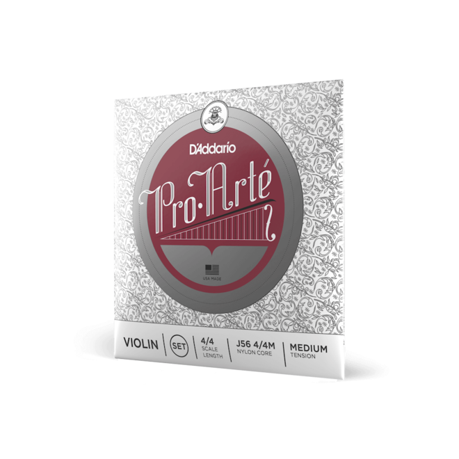 D'Addario Pro Arte Violin String Set, Medium Tension, 4/4