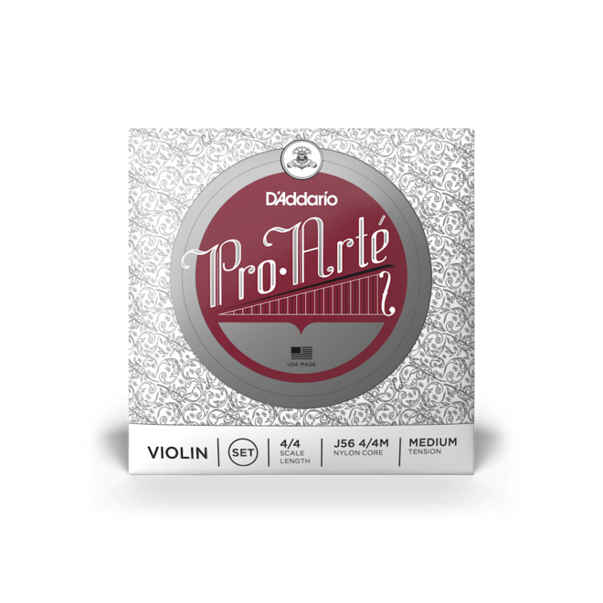 D'Addario Pro Arte Violin String Set, Medium Tension, 4/4