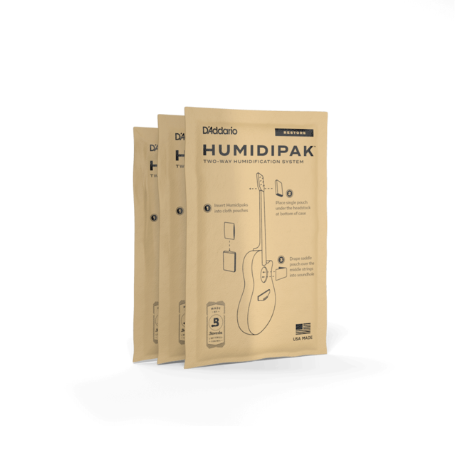 D'Addario Humidipak Retstore Kit, Automatic Humidity Conditioning Packets
