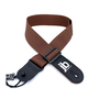 Levy's 2" Polyproplene Guitar Strap, Brown w/JB Logo