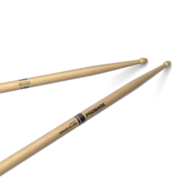 Promark Rebound Hickory Drumsticks, Acorn Wood Tip, 5B Long