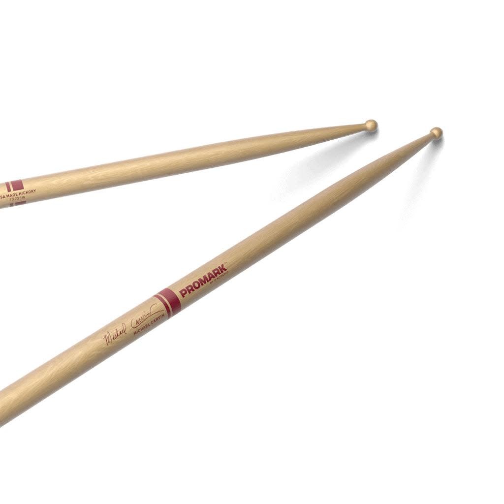 Promark 733 MICHAEL CARVIN Hickory Drumsticks, Wood Tip Janzen