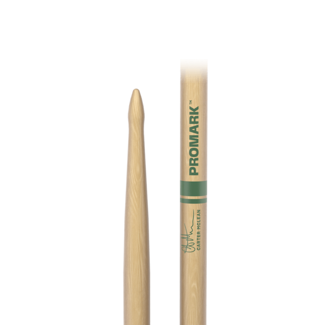 Promark CARTER MCLEAN Lacquered Hickory Drumsticks, Wood Tip
