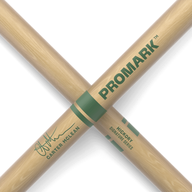 ProMark CARTER MCLEAN Hickory Drumsticks, Wood Tip