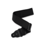 D'Addario 3” Tubular Padded Guitar Strap, Black