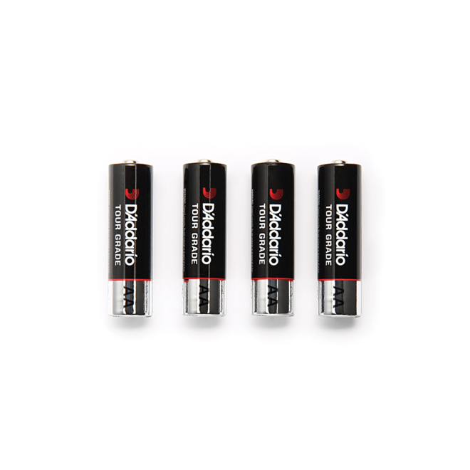 D'Addario AA Batteries, 4 Pack