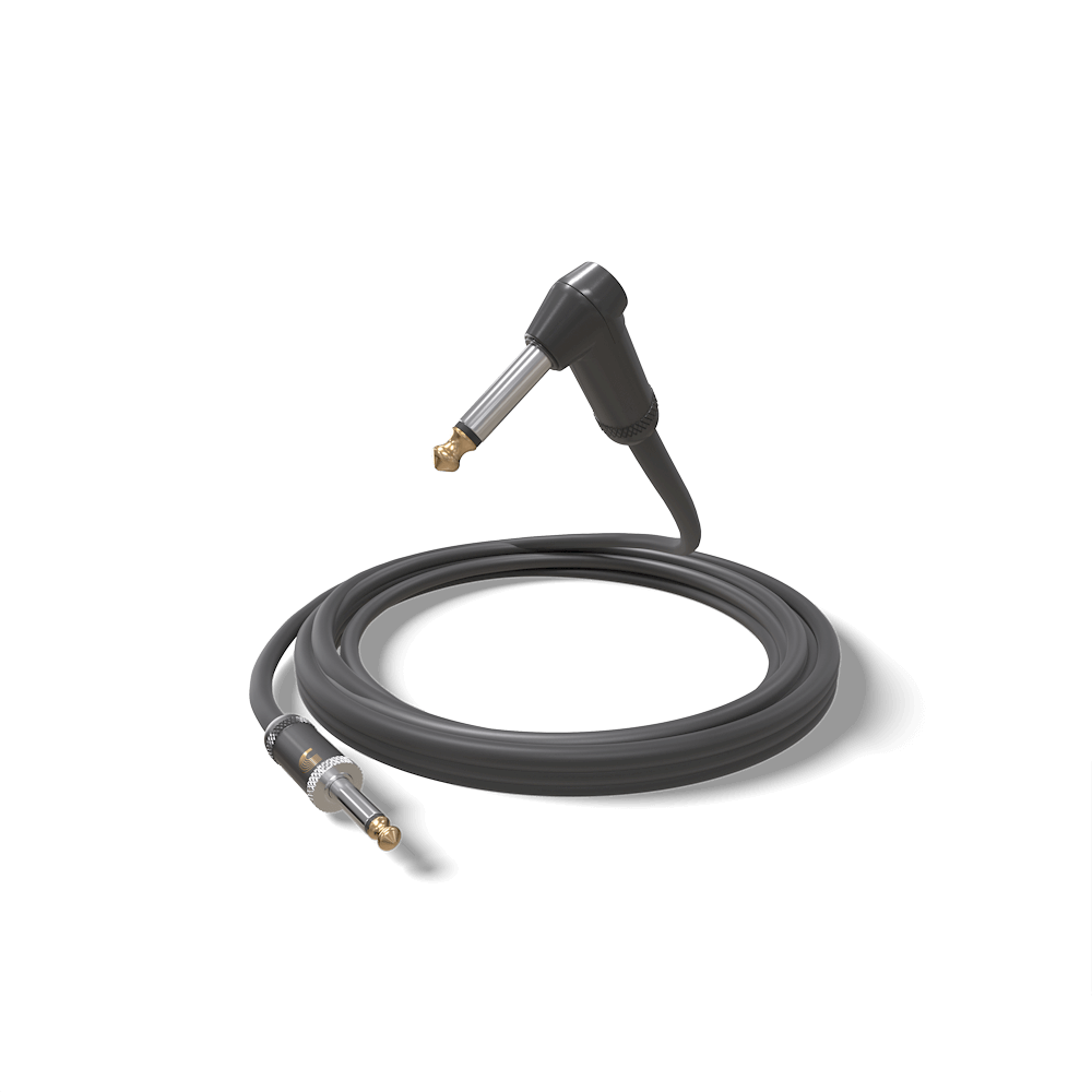 D'Addario American Stage Instrument Cable, Right-Angle, 20'