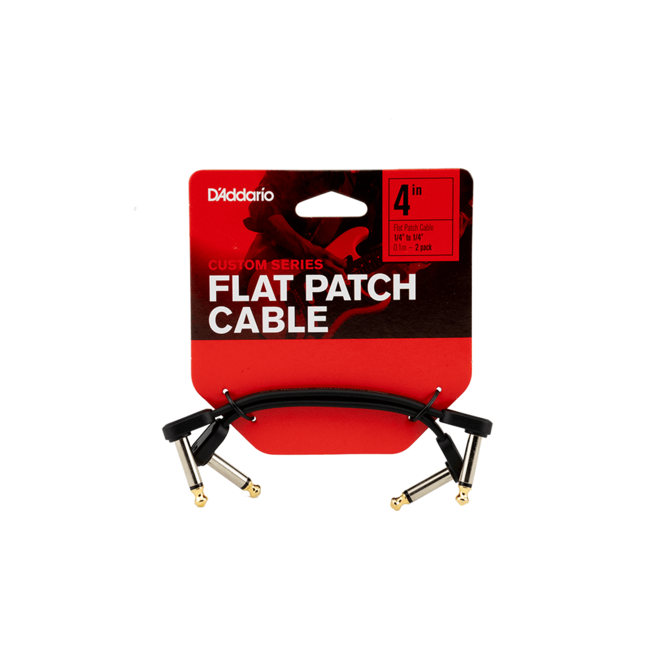 D'Addario 4” Right-Angle Patch Cable (2 Pack)