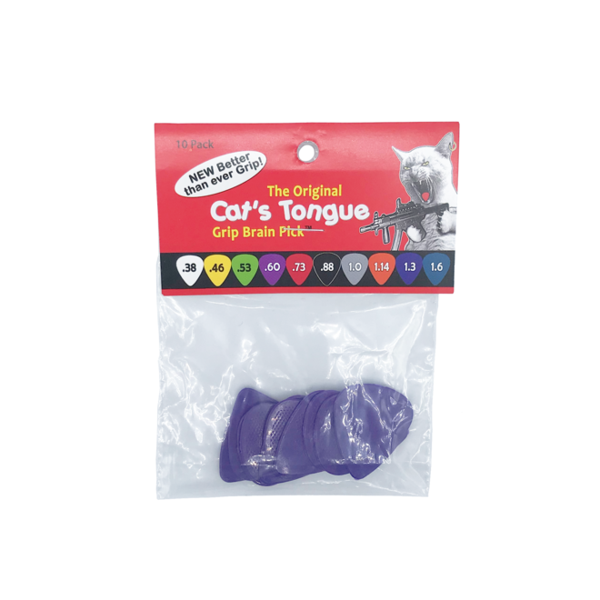 Cat's Tongue Grip Brain Guitar Picks (10 Pack)
