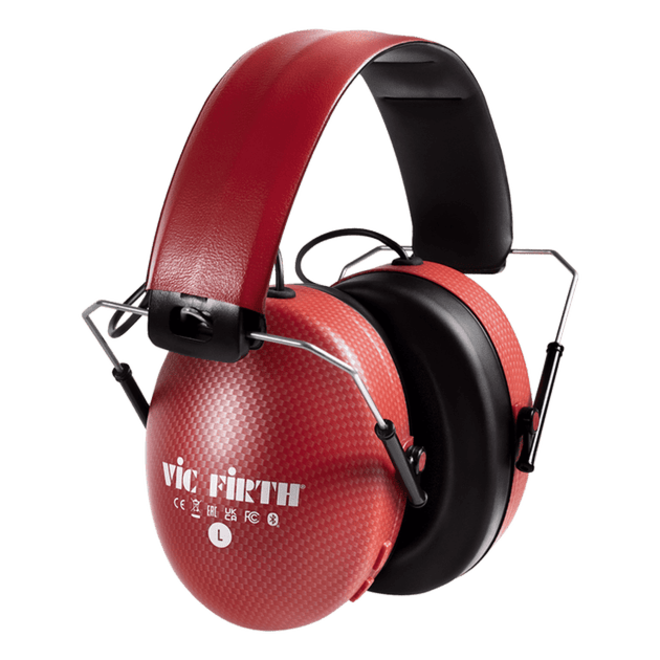 Vic Firth Bluetooth Isolation Headphones, Red