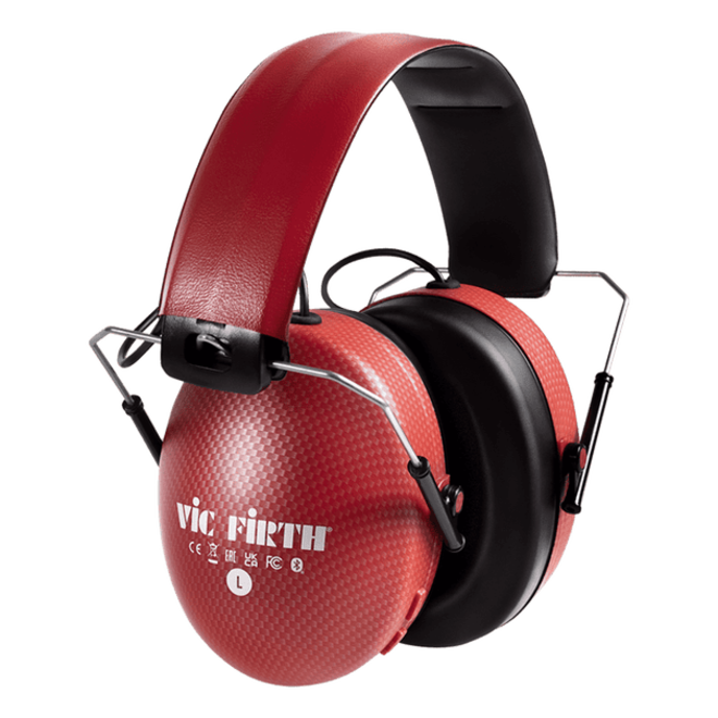 Vic Firth Bluetooth Isolation Headphones, Red