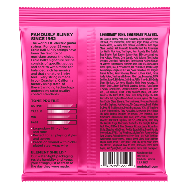 Ernie Ball 2223 Super Slinky Nickel Wound Electric Guitar Strings, 9-42