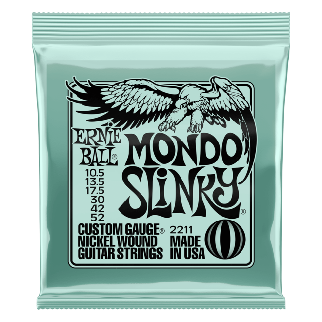 Ernie Ball Mondo Slinky Nickel Wound Electric Guitar Strings, 10.5-52