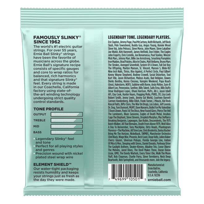 Ernie Ball 2211 Mondo Slinky Nickel Wound Electric Guitar Strings, 10.5-52