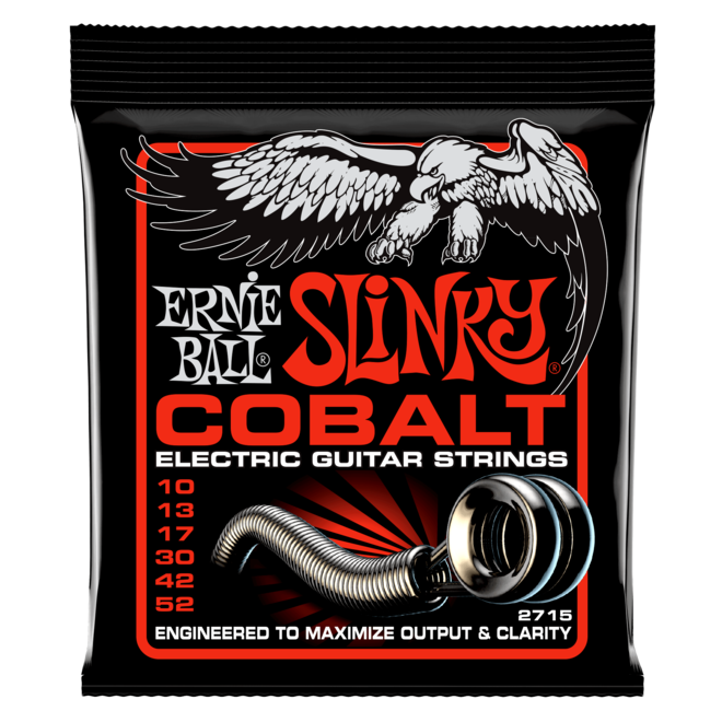 Ernie Ball Slinky Cobalt Electric Guitar Strings, 10-52 Skinny/Heavy