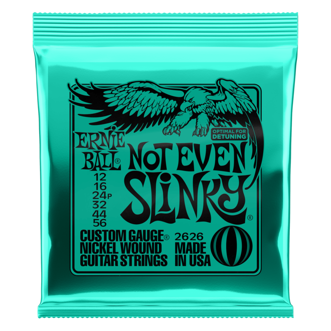 Ernie Ball 2626 Not Even Slinky Nickel Wound Electric Guitar Strings, 12-56
