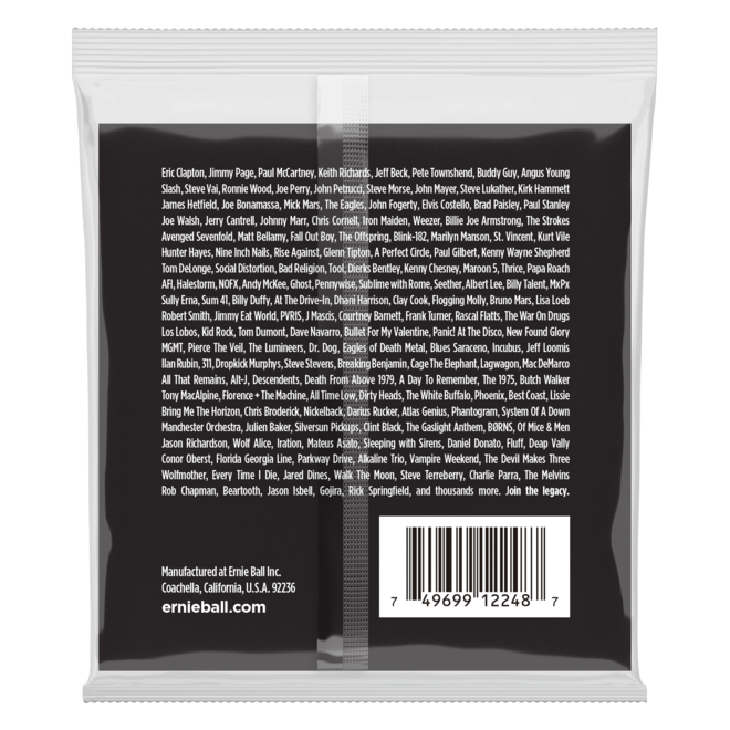 Ernie Ball 2248 Super Slinky Stainless Steel Wound Electric Guitar Strings, 9-42