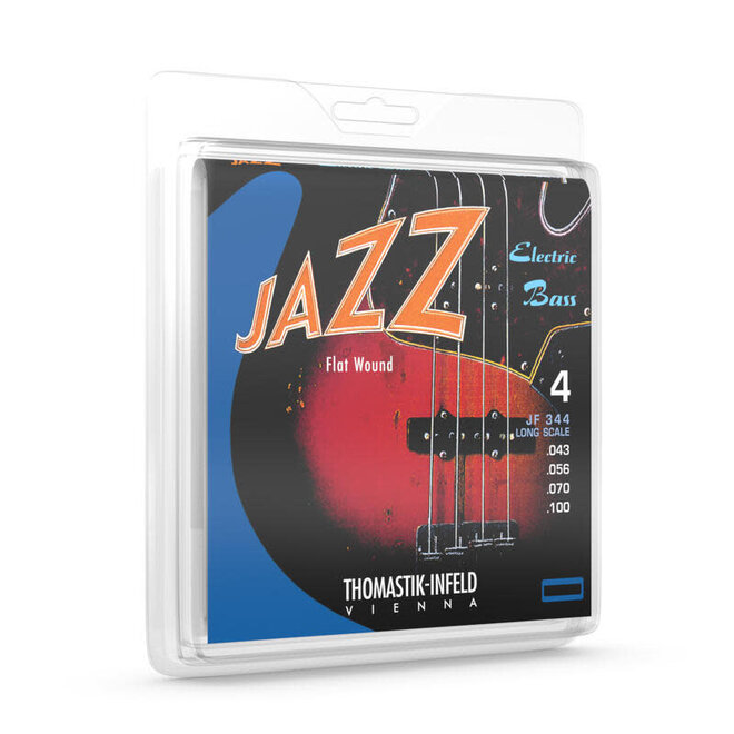 Thomastik Infeld JF344 Jazz Flatwound Bass Guitar Strings, Long Scale, 43-100 Medium
