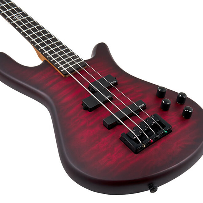 Spector NS Pulse II Series 4-String Electric Bass, Black Cherry Matte