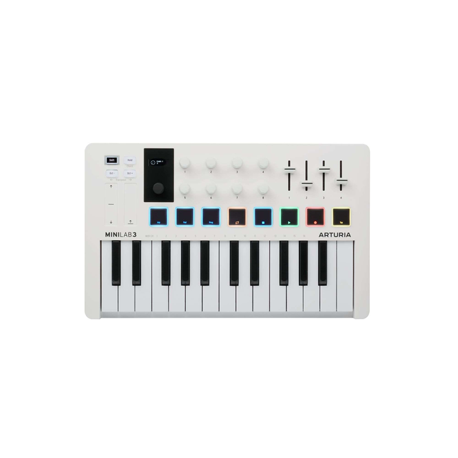 Arturia MiniLab 3 25-Key Universal MIDI Controller, White