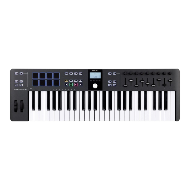 Arturia KeyLab Essential 49 mk3 Universal MIDI Keyboard Controller, Black