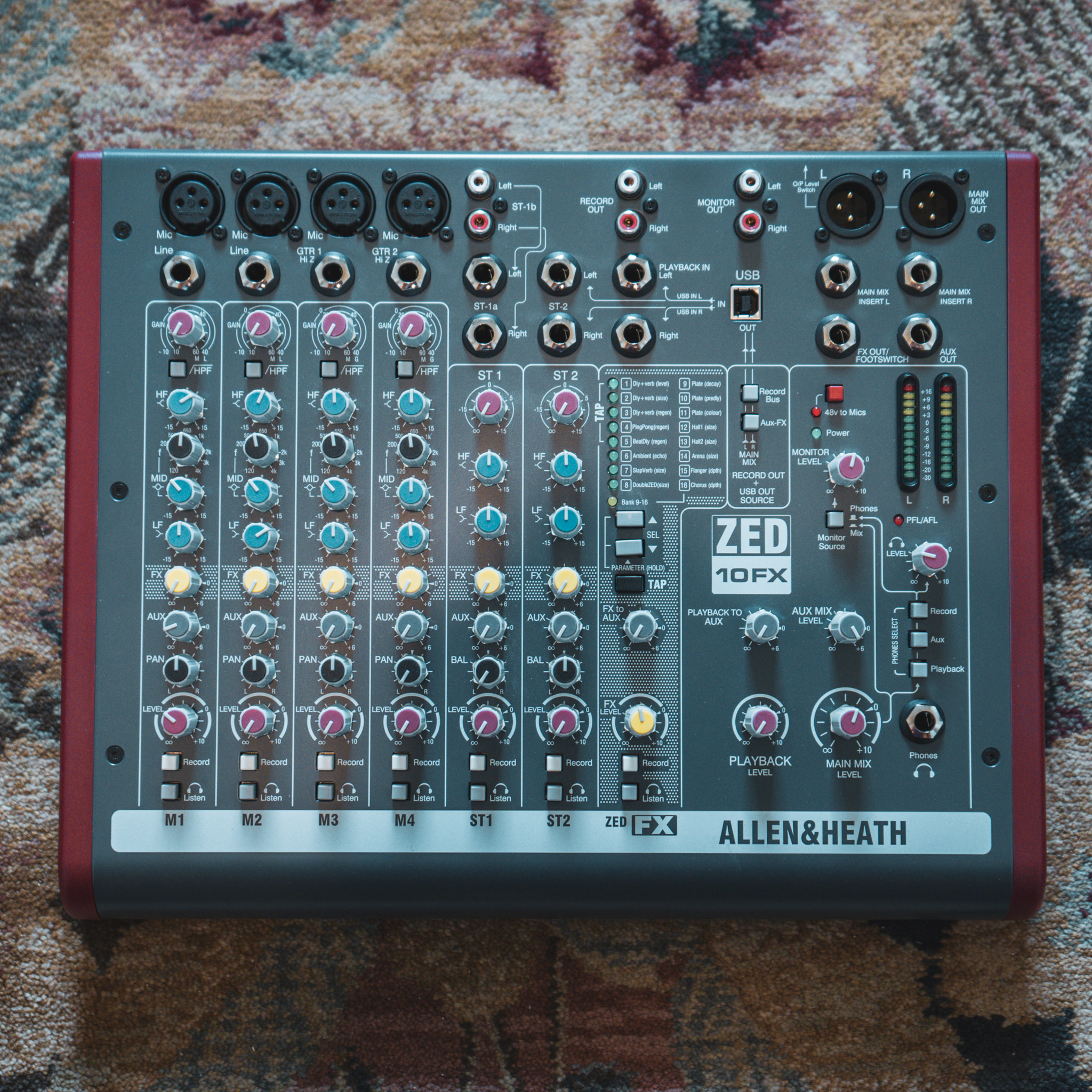 Allen & Heath ZED 10FX 10 Channel Live/Recording Mixer with USB