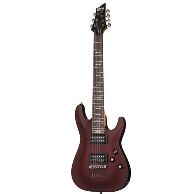 Schecter Omen-7 Electric Guitar, 7-String, Walnut Satin