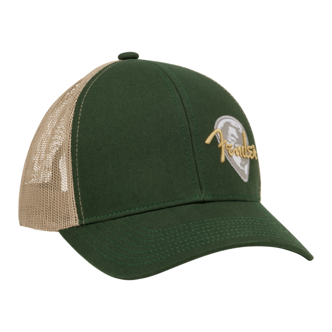 Fender Globe Pick Patch Hat, Green/Khaki, One Size