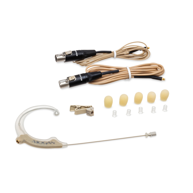 Mogan Elite Ice Omni Earset Microphone, Beige, Shure
