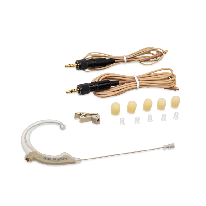 Mogan Elite Ice Omni Earset Microphone, Beige, Sennheiser