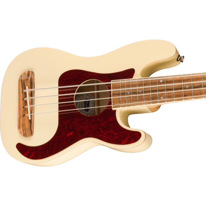 Fender Fullerton Precision Bass Ukulele, Walnut Fingerboard, Olympic White