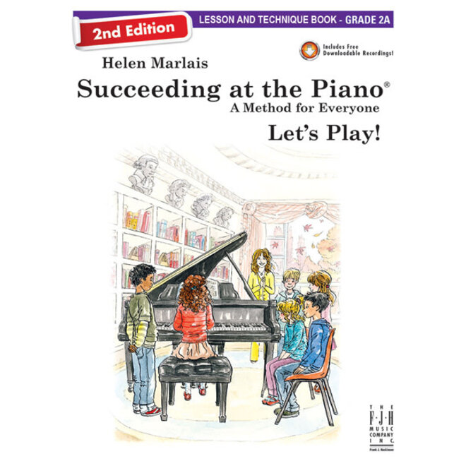 FJH Helen Marlais' Succeeding at the Piano, Grade 2A, Lesson & Technique Book w/CD (2nd Edition)