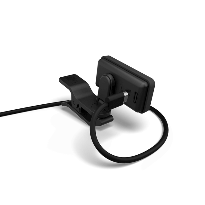D'Addario Eclipse Rechargeable Clip-On Tuner, Black