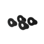 D'Addario Flex Lock Strap Blocks, Black (4 Pack)