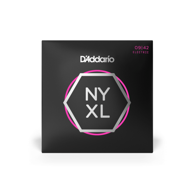 D'Addario NYXL Nickel Wound Electric Strings, 9-42 Super Light