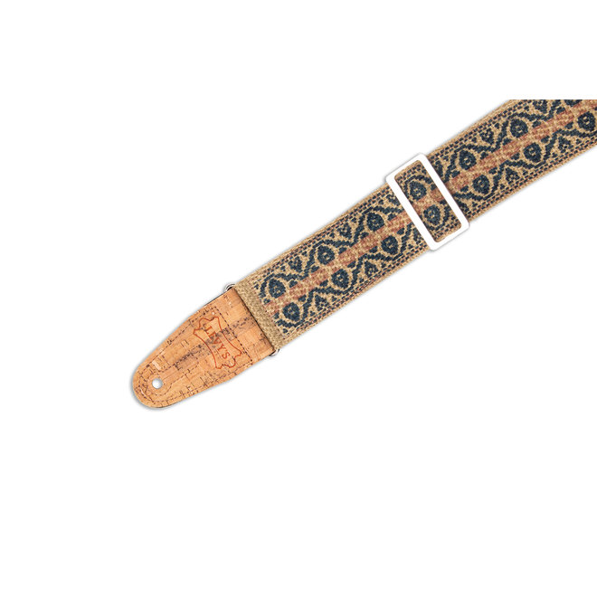 Levy’s Vegan Hemp Series 2” Hemp Guitar Strap, Berry & Taupe